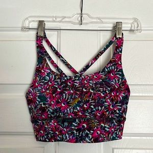 lululemon athletica Floral Sports Bra - Pink and Blue